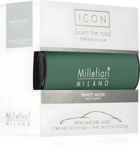 Millefiori White Musk / Vôňa do auta / klip do ventilácie / výdrž až 3 mesiace (18CART5)