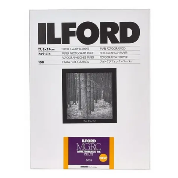 Ilford MG RC DL 25M (17.8 x 24 cm) / 100 listov / čiernobiely fotografický papier / saténový (HAR1180507)
