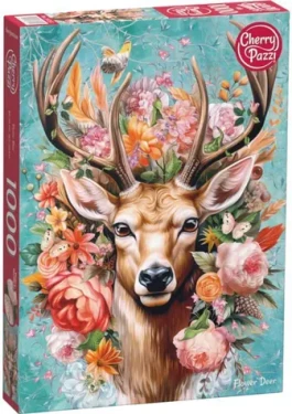 Cherry PAZZI Puzzle Jeleň v kvetoch