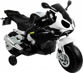 Lean Toys Elektrická motorka pre deti BMW S1000RR 12 V 1 sedadlo/s batéria: 12V7Ah motor: 2 x 45W kožené sedadlo