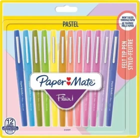 Paper Mate Flair Pastel / Fix / 12 ks / hrot 0,7 mm / blister (2137277)