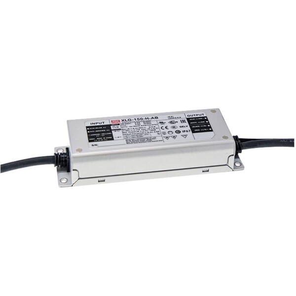 MEAN WELL XLG-150-M-AB LED driver konštantný výkon 150 W 700 - 2100 mA 60 - 107 V/DC stmievací funkcie 3v1, schválenie nábytku, outdoorový, PFC spínacie obvod,; XLG-150-M-AB