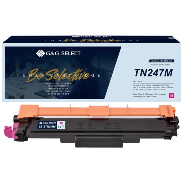 G&G TN-247M toner náhradný Brother TN-247M purpurová kompatibilná toner; GS-BTN247M