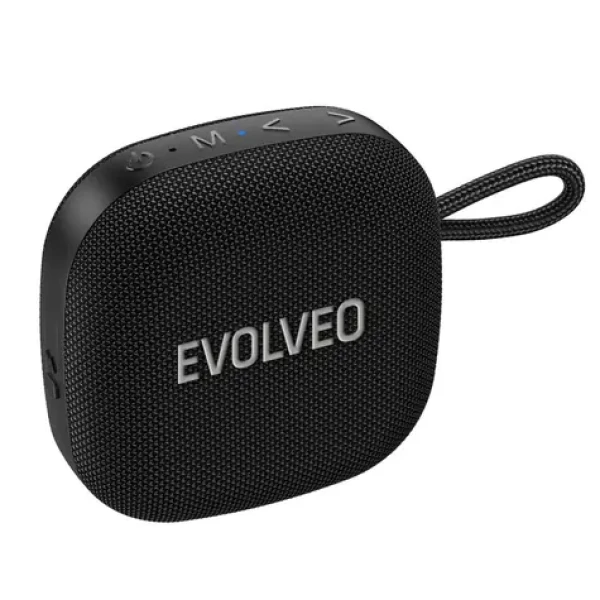 Evolveo TopSound čierna / Bezdrôtový reproduktor / 4.5W / Bluetooth 5.3 / IPX 7 (TOPSOUND-BK)