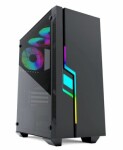 Gembird CCC-FC-2000 Fornax 2000RGB čierna / ATX / 6x 120 / 2x USB3.0 / bez zdroja / priehľadná bočnica (CCC-FC-2000)