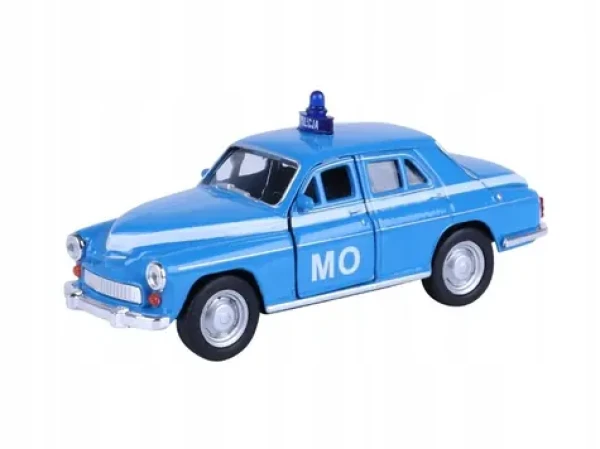 Welly Warszawa 224 POLICJA 1:34 modrá