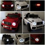 Mamido Elektrické autíčko Mercedes G63 s čiernym EVA penovým kolesom a mäkkou sedačkou, licencované