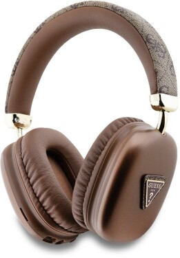 Guess Guess 4G Triangle Logo - Bezprzewodowe słuchawki nauszne Bluetooth V5.3 (Hnedý)