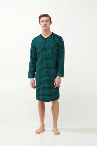 Vamp - Pánska nočná košeľa 21604 green-black - Vamp XL