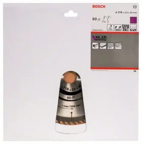 BOSCH Multi Material 2608640446 Pílový kotúč mm 2.5 mm 60 zubov 2608640446