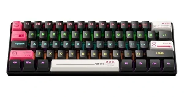 ONIKUMA G55 čierna / Herná klávesnica / drôtová / USB / RGB / 61 kláves / vodeodolná (G55 Black)