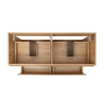 Kúpeľňová skrinka s umývadlom SAT B-Way 119x50x45 cm dub mat BWAY2120OAKTKUBB BWAY2120OAKTKUBB