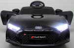 Mamido Elektrické autíčko Audi R8 Sport s čiernym prevedením, EVA kolesami a koženým ovládačom