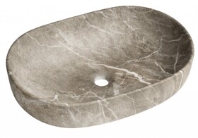 SAPHO - CALEO keramické umývadlo na dosku 60x42cm, breccia marmor CA590BM
