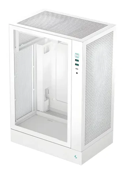 DEEPCOOL CH170 PLUS biela / Midi Tower / Tvrdené sklo / µATX / bez zdroja / USB-C 3.2 Gen2 (R-CH170-WHNGM0-G)