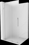 MEXEN/S - Velar L Sprchová zástena posuvná Walk-in 120 x 200, dekor 8 mm, chróm 871-120-003-33-01