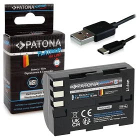 Patona batéria pre foto Nikon EN-EL3E 2250mAh / Li- ION / Platinum / USB-C nabíjanie (PT1373)
