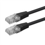 Roline 21.51.1545 RJ45 sieťové káble, prepojovacie káble CAT 6 U/UTP 2 m čierna netienený 1 ks; 21.51.1545