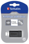 Verbatim Store #39;n#39; Go PinStripe 128GB čierna / Flash Disk / USB 2.0 / čítanie: 10MBs / zápis: 4MBs (49071)