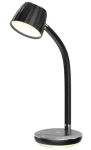 Immax LED stolná lampička PERLA čierno-šedá / Qi nabíjanie / 18W / 270lm / DC 12V / 1,5A (08996L)