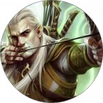Jedlý papír Pán prstenů Legolas ilustrácie 19,5 cm - Pictu Hap - Pictu Hap