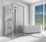 H K - Trostenný sprchovací kút Flexi U3 90x100x90 L/P variant SE-FLEXIU38010090
