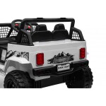 Mamido Mamido Elektrické autíčko OFF ROAD EXTREME 4x4 biele 24V | 200W | 50 kg | EVA | LED | 2,4 Ghz | ECO koža