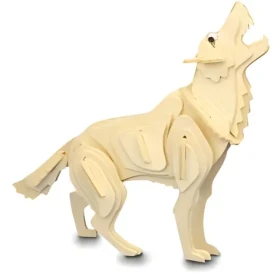 Woodcraft Drevené 3D puzzle Vlk