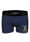 Pánske boxerky John Frank JFBDMOD129-BEAR3 XXL Tm. modrá