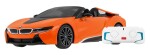 RASTAR Auto na diaľkové ovládanie R / C BMW I8 Roadster Rastar 1:12 oranžové