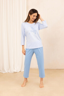 DÁMSKE PYŽAMO 706 J/25 Modrá L