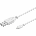 PremiumCord Kábel micro USB 2.0, AB 5m / biela (8592220012144)