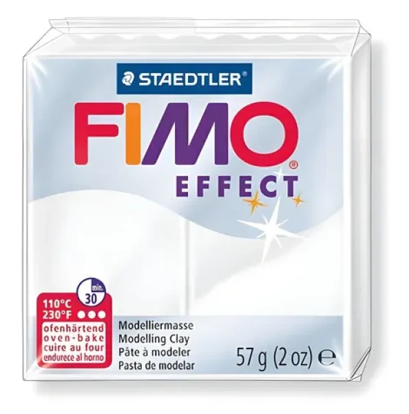 FIMO Modelovacia hmota Effect biela priesvitná