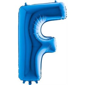 Nafukovací balónek písmeno F modré 102 cm - Grabo