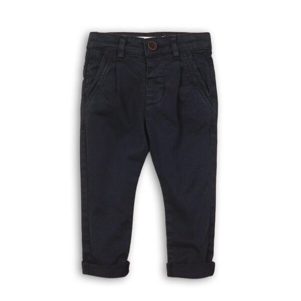 Nohavice chlapčenské Chino, Minoti, FORMAL 4, černá - 68/80 | 6-12m