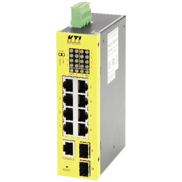 KTI KGS-1060 priemyselný ethernetový switch 10 portů 10 / 100 / 1000 MBit/s; 4774