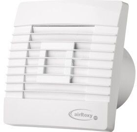 AirRoxy ventilátor nástenný 100mm 15W z żaluzją grawitacyjną, senzor ruchu pRestige 100ZG - 01-029