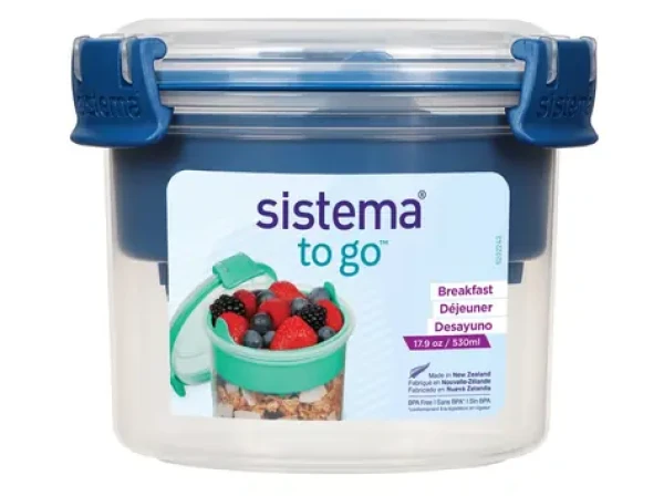 Sistema To Go Breakfast Dóza na desiatu s miskou a lyžičkou 530 ml mix farieb (9414202213556)