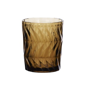 MADAM STOLTZ Pohár na vodu Brown / decor 300 ml
