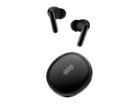 QCY T13 ANC2 čierna / Bezdrôtové slúchadlá s mikrofónom / TWS / ANC / Bluetooth 5.3 / IPX4 / dobíjací box (HT09 black)