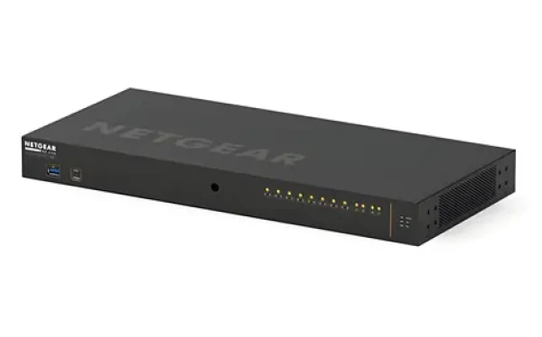 Netgear GSM4212PX-100EUS / Switch / AV over IP / PoE + 240W / porty vzadu / Managed (GSM4212PX-100EUS)