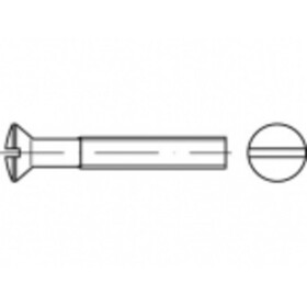 TOOLCRAFT TO-5362014 skrutky so zápustnou šošovkovou hlavou M4 25 mm drážka nerezová ocel A4 200 ks; TO-5362014