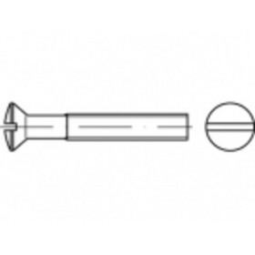 TOOLCRAFT TO-5392716 skrutky so zápustnou šošovkovou hlavou M8 20 mm drážka ocel glavanizované zinkom 100 ks; TO-5392716