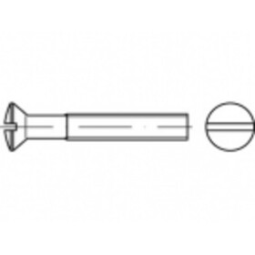 TOOLCRAFT TO-5392560 skrutky so zápustnou šošovkovou hlavou M3 8 mm drážka ocel glavanizované zinkom 200 ks; TO-5392560