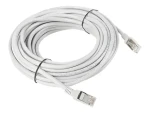 Lanberg UTP CAT6 10m šedá / Patch kábel / RJ45-RJ45 / Fluke Passed (PCU6-10CC-1000-S)