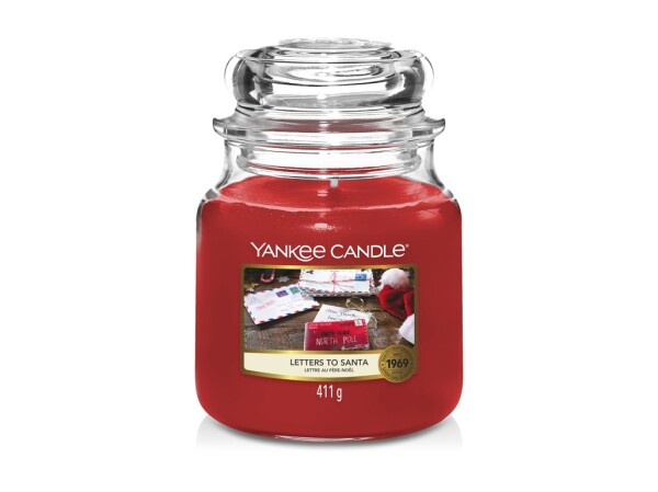 Yankee Candle Letters to Santa stredný pohár 411g / doba horenia až: 75 h (5038581123554)