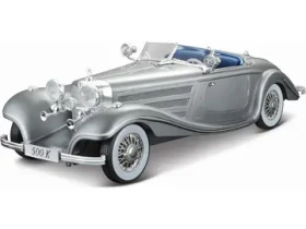 Maisto Mercedes-Benz 500 K Typ Specialroadster 1936 sivá