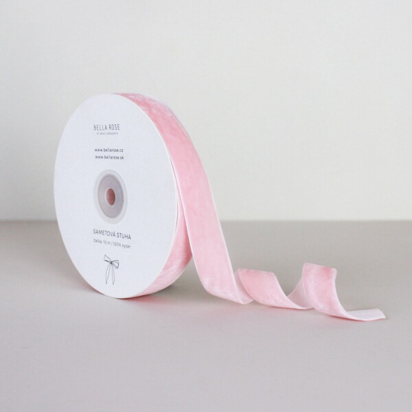 Bella Rose Zamatová stuha 2 cm – Salmon (10 m)