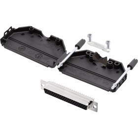 Encitech DPPK37-BK-HDS62-K 6355-0011-14 sada D-SUB zásuvková lišta 180 ° Pólov: 62 spájkovaný 1 sada; 6355-0011-14