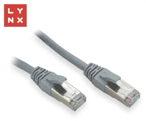Lynx FTP patch kábel Cat5e šedý / Patch kábel / FTP / CCA / 2 m (LX-FTP5E-020-GREY)